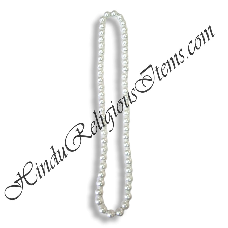 White Moti Mala For Gop