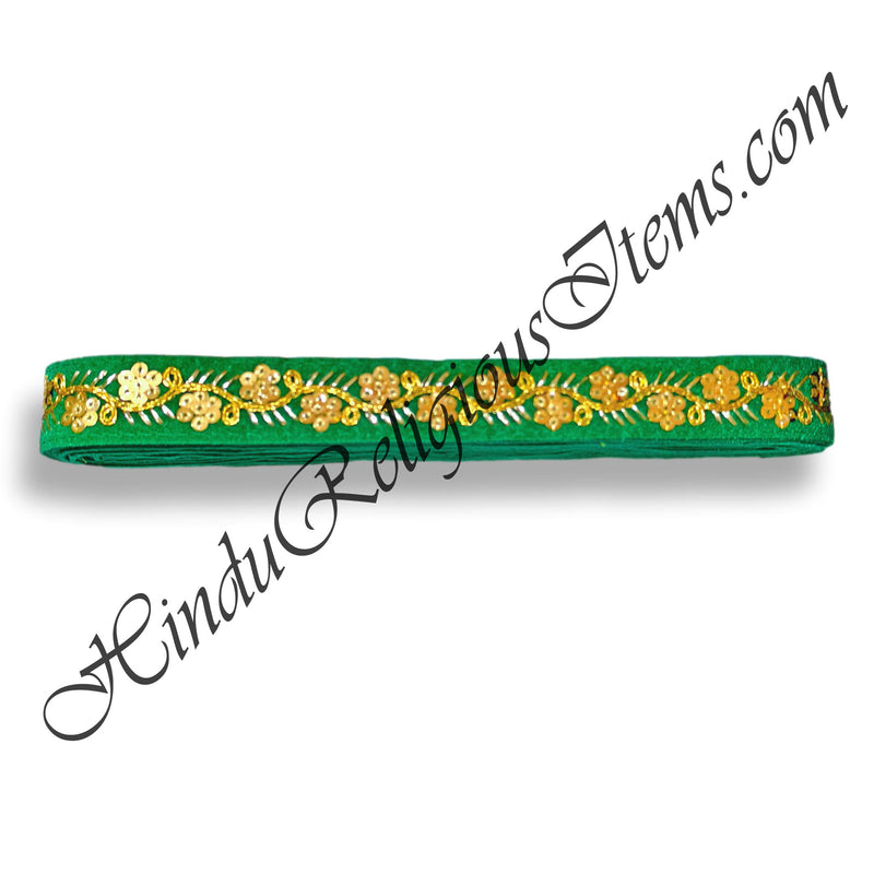 Velvet Coloured Embroidery Lace Roll L3