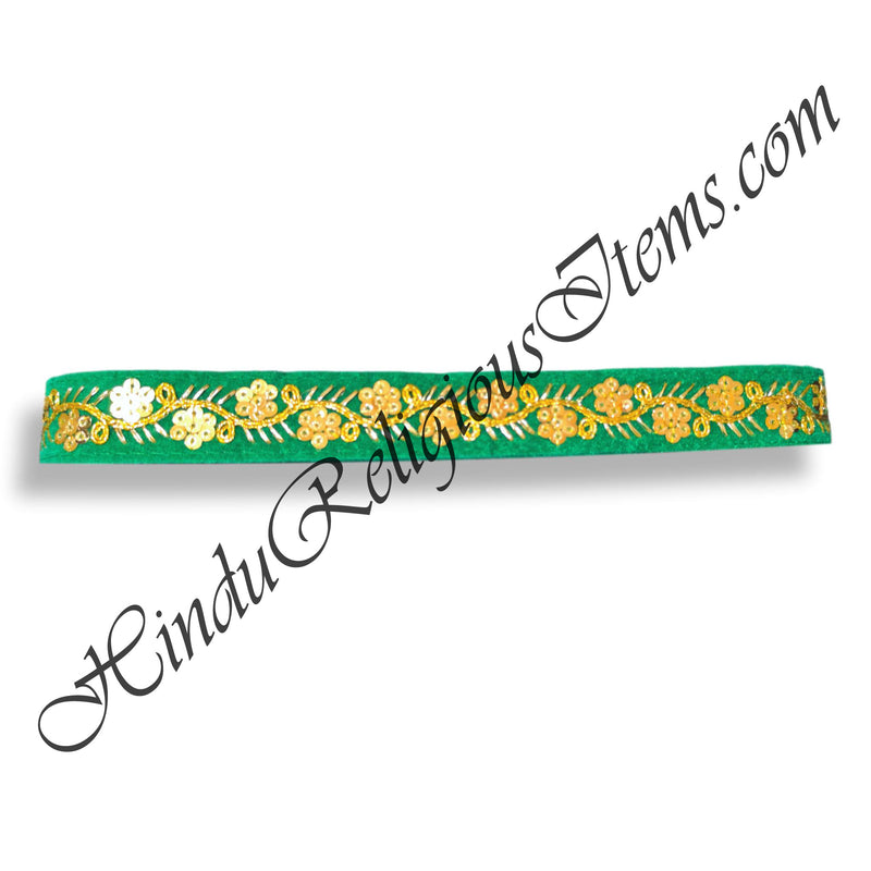 Velvet Coloured Embroidery Lace Roll L3