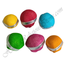 Lalan Cotton Round Takiya With Silver Lace
