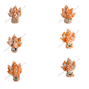 Cotton Chandan Print Sadi Paag With Kali Chandrika & Moti Lad Decoration & Diamond