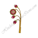 Premium Quality Golden Metal Meenakari Kamal Chadi