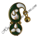 Golden Metal Meenakari Sheeshful