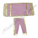 Lalan Cotton Mult-Design Leheriya Chira Vastra with Golden Lace