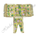Lalan Satin Kamal Talaiya Print Chira Vastra with Golden Lace