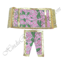 Lalan Satin Kamal Talaiya Print Chira Vastra with Golden Lace
