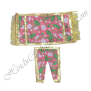Lalan Satin Kamal Talaiya Print Chira Vastra with Golden Lace