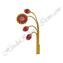 Premium Quality Golden Metal Meenakari Kamal Chadi