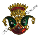 Premium Quality Golden Metal Meenakari Tipara