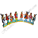 High-Quality MDF Ashta Sakha Cut Out Set