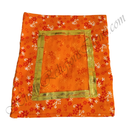 Chitraji Cotton Cheent Flower Print Vastra With Golden Lace