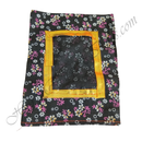 Chitraji Cotton Cheent Flower Print Vastra With Golden Lace