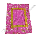 Chitraji Cotton Cheent Flower Print Vastra With Golden Lace