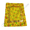 Chitraji Cotton Cheent Flower Print Vastra With Golden Lace