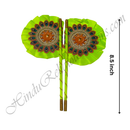Premium Quality Satin Fan(Pankha) With Nang(Diamond) & Moti Design