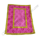Chitraji Cotton Chofuli Bandhani Vastra with Double Border Golden Lace