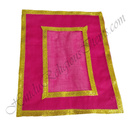 Chitraji Cotton Coloured Vastra with Double Border Golden Lace