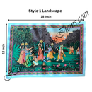 High Quality Satin Printed Pichwai (Backdrop) - Daan Leela