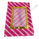 Chitraji Slub Cotton Leheriya Print Vastra With Golden Lace