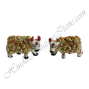 Kundan With Moti Metal Meenakari Painted  Khilona (Animal toys)
