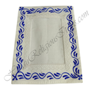 Chitraji Cotton Hand Printed Print Flower Design Vastra With Net Lace