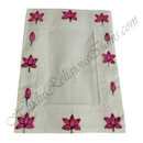 Chitraji cotton hand printed Vastra with net lace - Kamal with Kali design