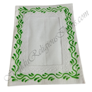 Chitraji Cotton Hand Printed Print Flower Design Vastra With Net Lace