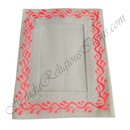 Chitraji Cotton Hand Printed Print Flower Design Vastra With Net Lace