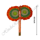 Premium Quality Satin Fan(Pankha) With Nang(Diamond) & Moti Design