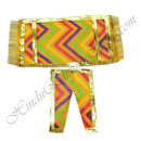 Lalan Cotton Mult-Design Leheriya Chira Vastra with Golden Lace
