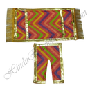 Lalan Cotton Mult-Design Leheriya Chira Vastra with Golden Lace