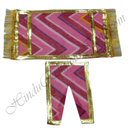 Lalan Cotton Mult-Design Leheriya Chira Vastra with Golden Lace