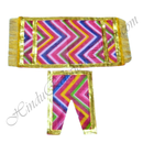 Lalan Cotton Mult-Design Leheriya Chira Vastra with Golden Lace