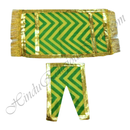 Lalan Cotton Mult-Design Leheriya Chira Vastra with Golden Lace