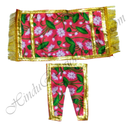 Lalan Satin Kamal Talaiya Print Chira Vastra with Golden Lace