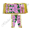 Lalan Satin Kamal Talaiya Print Chira Vastra with Golden Lace