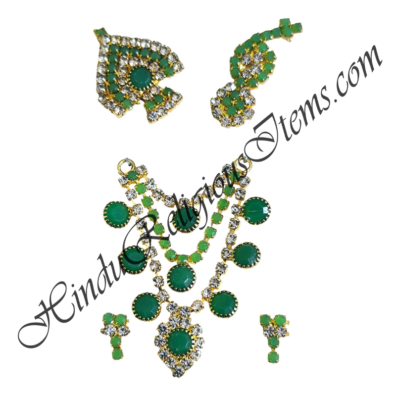 Premium Quality Nang(Diamond) Chitraji Mala Set With Munga Stone