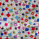 High Quality Satin Silk Super Fine Kite Print Fabric/ Kapad(For Uttarayan Special)(SSFK)