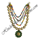 Premium Quality Pearl & Crystal Mala With Flower Shape Pendant