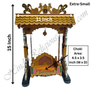 MDF Peacock Decorative Hindola (Swing)