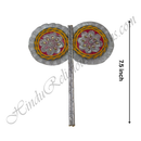 Premium Quality Silver Jhari Fan(Pankha) With Flower Design