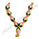 Premium quality golden metal Meenakari Kamal Mala for Shringar of Shri Thakorji