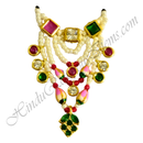 Premium Quality White Moti Haas Mala With Kamal Kali & Kundan Choki