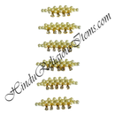 White Moti Kandoro With Diamond Latkan