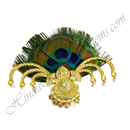 Premium quality Tihera Chandrika with AD Diamonds for Katra Paag, White