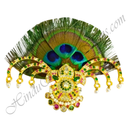 Premium quality Tihera Chandrika with AD Diamonds for Katra Paag, Multi-Colour