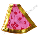 Chitraji Cotton Chofuli Bandhani Taniya with golden lace - Light Pink
