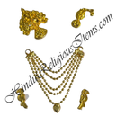 Premium Quality Five Layer Golden Moti Mala Set