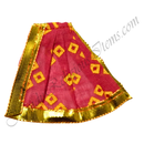 Chitraji Cotton Chofuli Bandhani Taniya with golden lace - Red