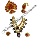 Premium Quality Golden Metal Meenakari Mala Set
